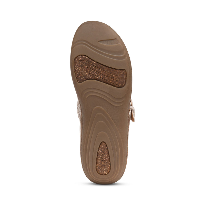 Libby Wool Clog #color_oatmeal wool