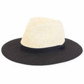 Lily Two Tone Black and Natural Straw Safari - Sunny Dayz™ Safari Hat Sun N Sand Hats HK439 Natural Small (54 cm)