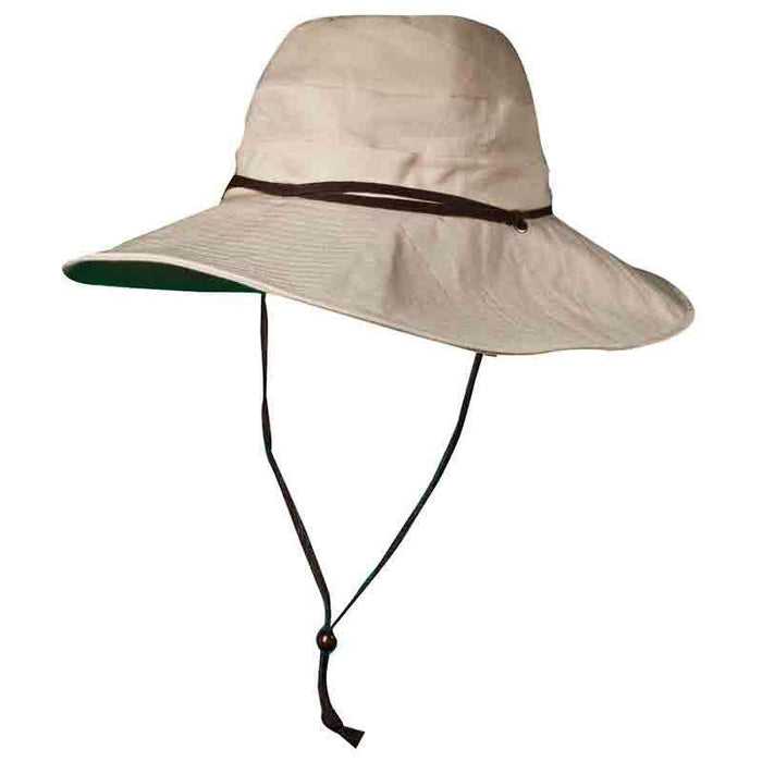 Linen Wide Brim Sun Hat with Chin Cord - Magellan Hats Wide Brim Sun Hat Dorfman Hat Co. acmglc715 Natural