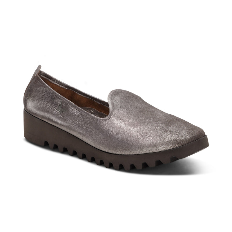 Liz Slip On Flat #color_brushed-silver