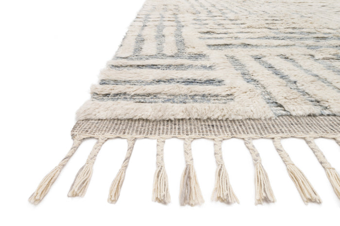 Loloi Khalid Ivory / Sky Rug - Chapin Furniture