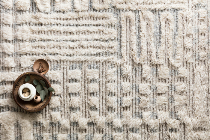 Loloi Khalid Ivory / Sky Rug - Chapin Furniture