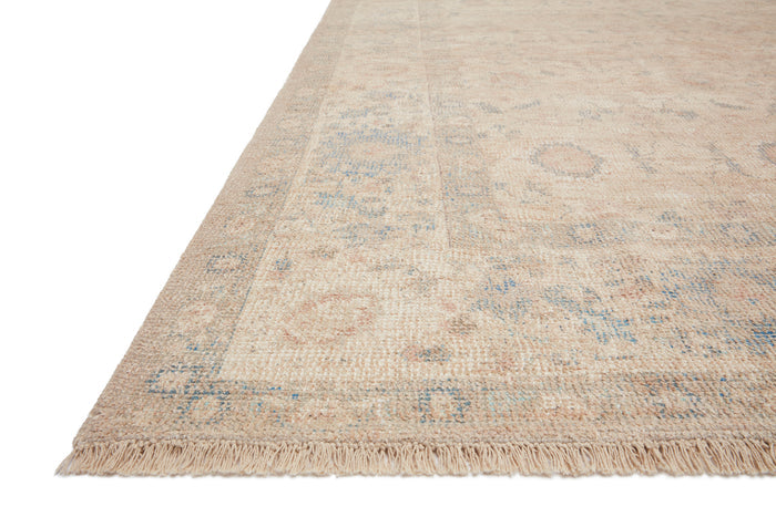 Loloi Priya Natural / Blue Rug - Chapin Furniture