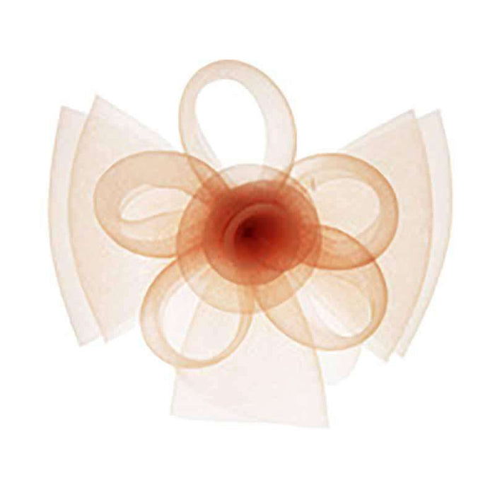 Loopy Flower Horsehair Fascinator Fascinator Something Special LA HTH2121PH Peach