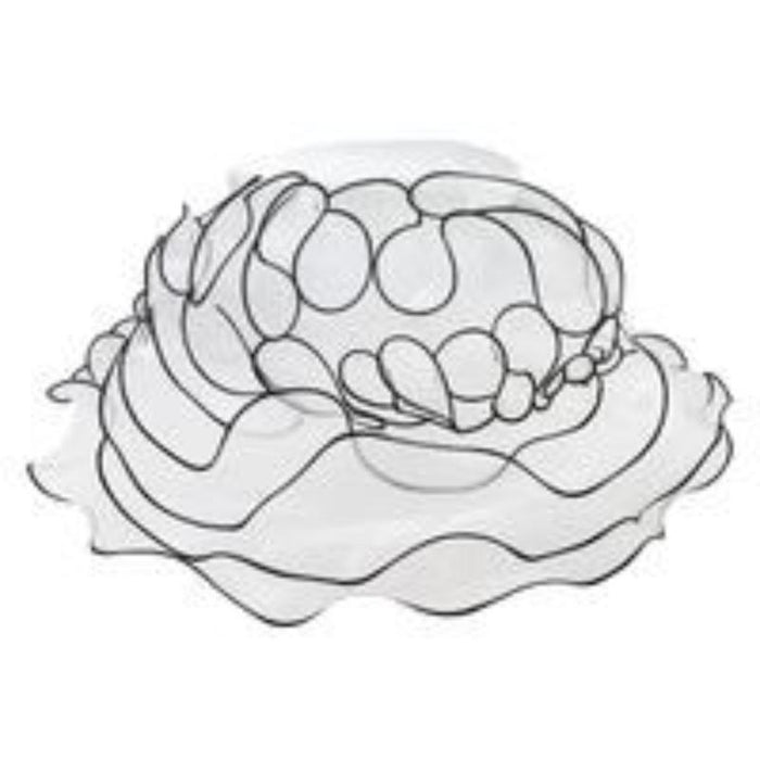 Loopy Organza Hat with Contrast Trim Dress Hat Something Special LA