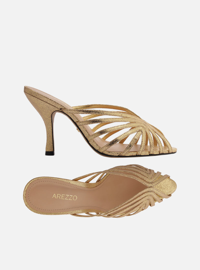 Lucia High Stiletto Mule Sandals R/26
