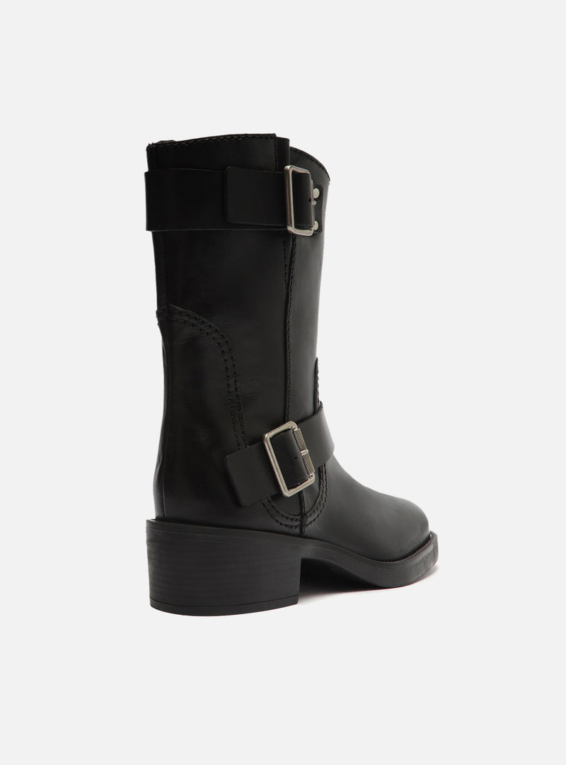 Lucy Leather Block Boot Booties FALL 23