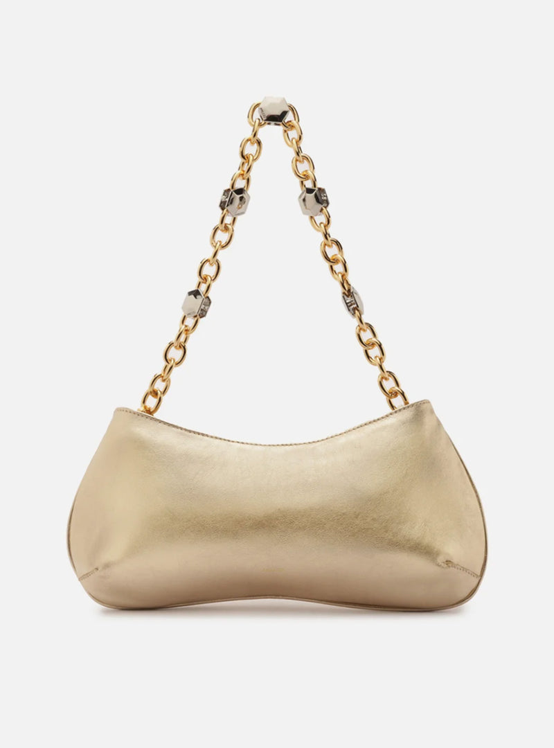 Luna Small Leather Baguette Handbags F/25