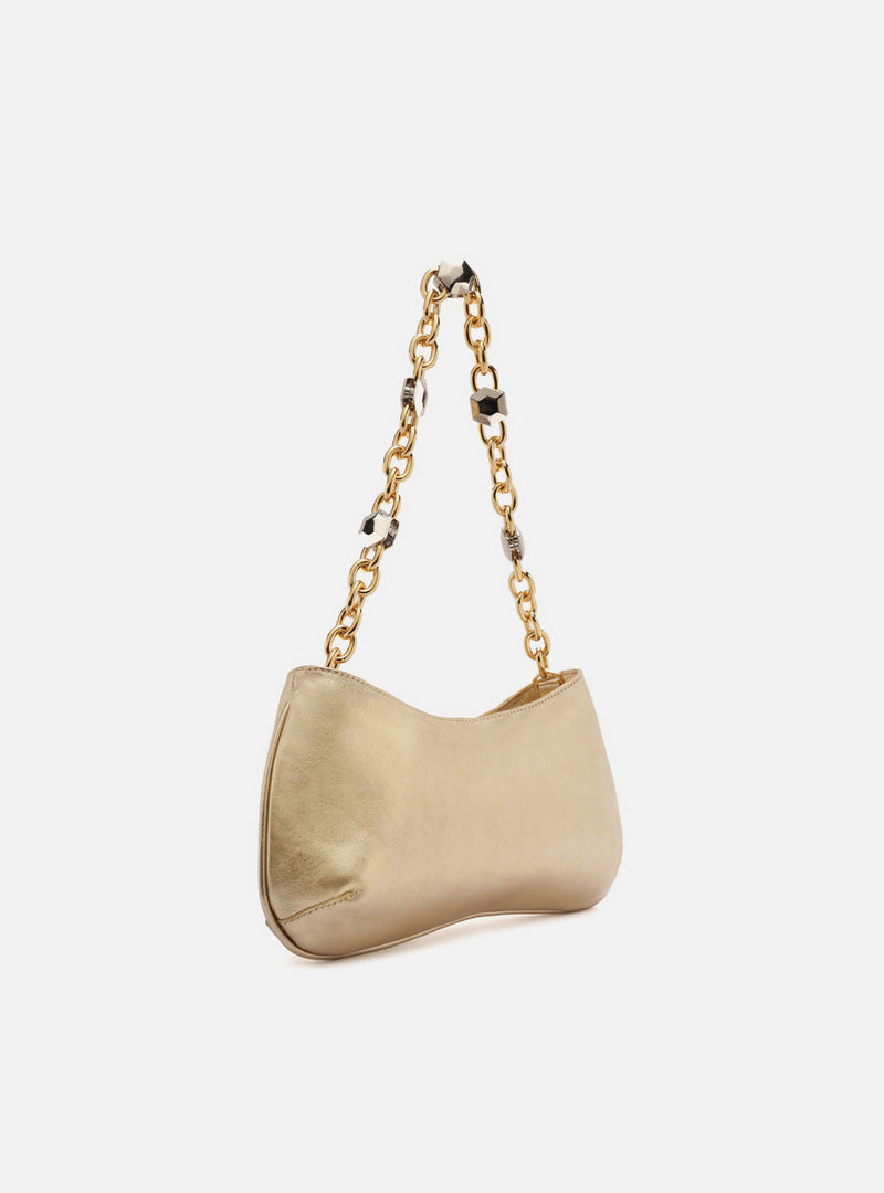 Luna Small Leather Baguette Handbags F/25