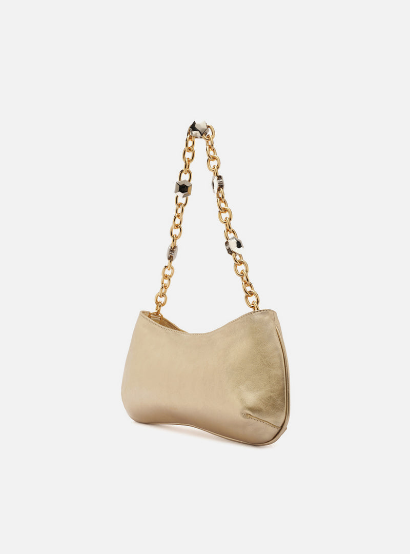 Luna Small Leather Baguette Handbags F/25