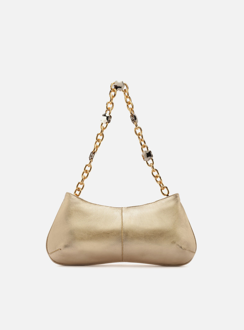 Luna Small Leather Baguette Handbags F/25