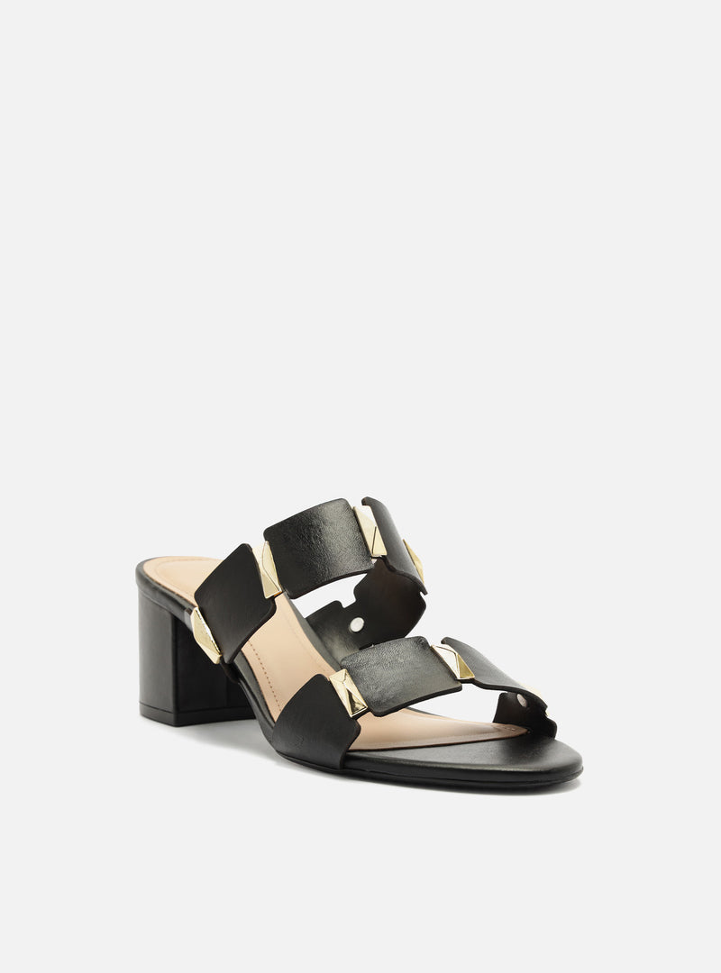 Lyra Mid Block Leather Sandal Sandals R/26