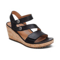 Madelyn Quarter Strap Wedge  #color_black