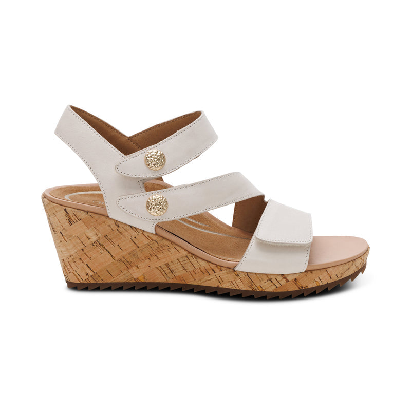 Madelyn Quarter Strap Wedge  right Angle #color_off white