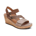 Madelyn Quarter Strap Wedge  #color_taupe multi