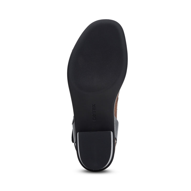 Mae Adjustable Quarter Strap Heel #color_black