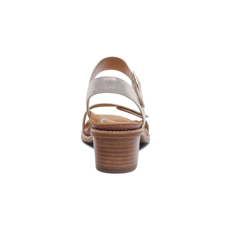 Mae Adjustable Quarter Strap Heel #color_champagne