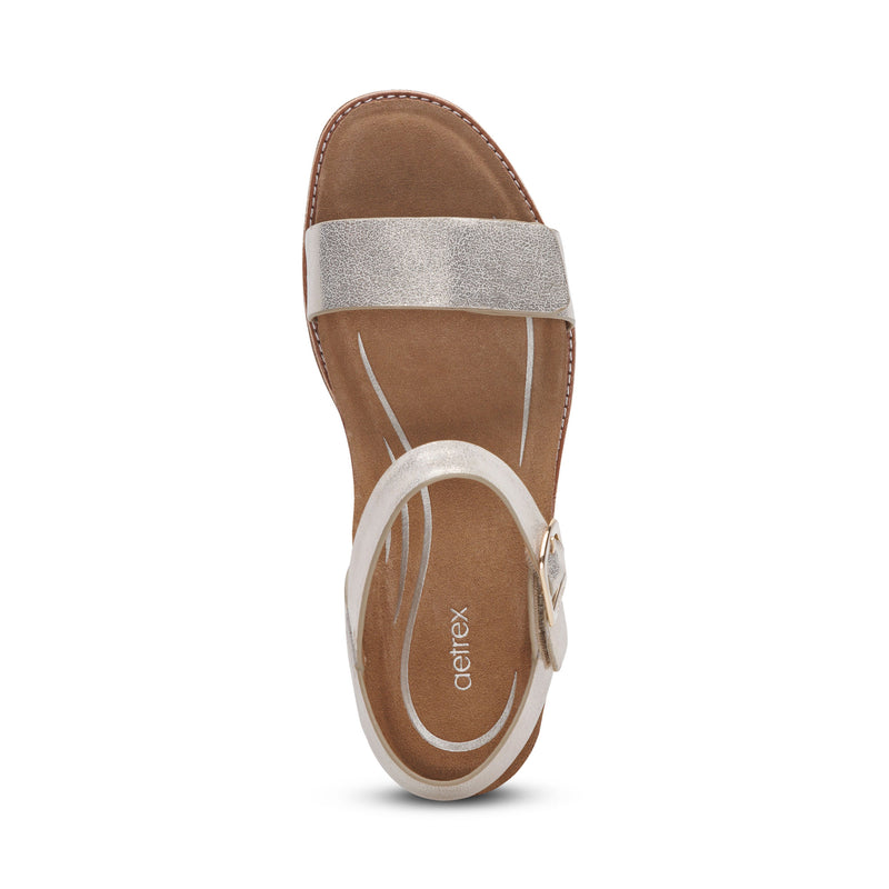 Mae Adjustable Quarter Strap Heel #color_champagne