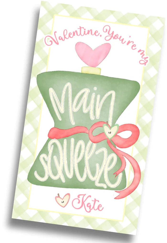 Main Squeeze Applesauce Valentine Tag - PRINTABLE