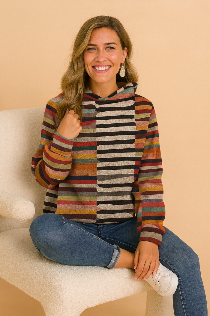 Mara | Colorful Hooded Sweater
