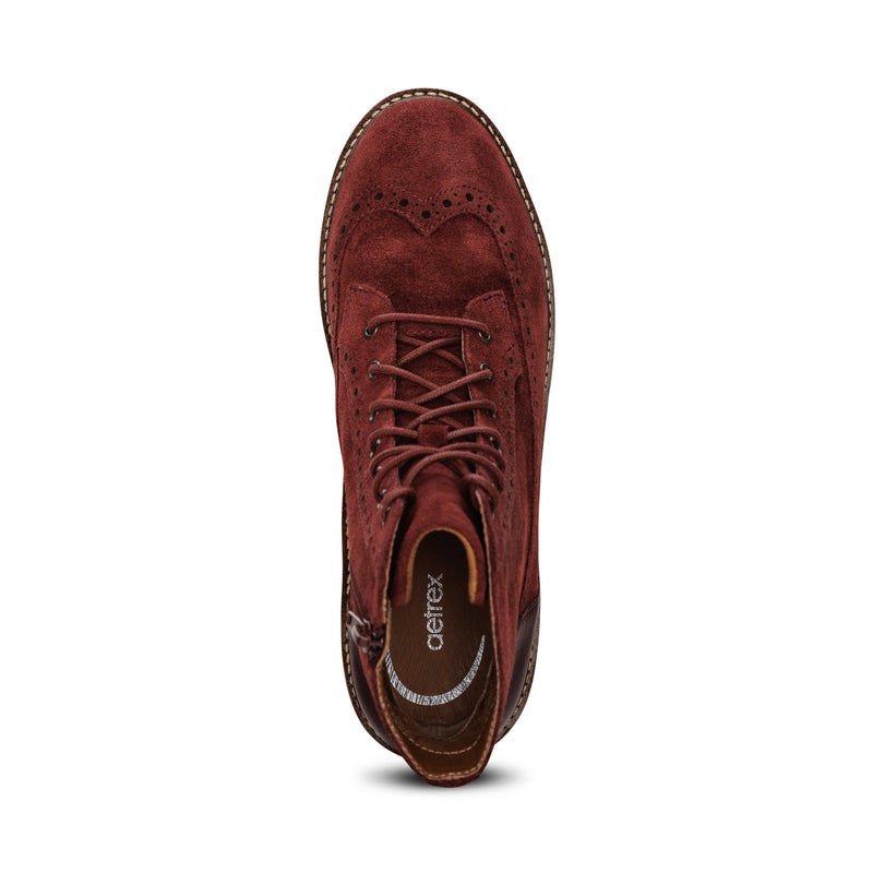 Margot Lace-Up Boot #color_dark-red