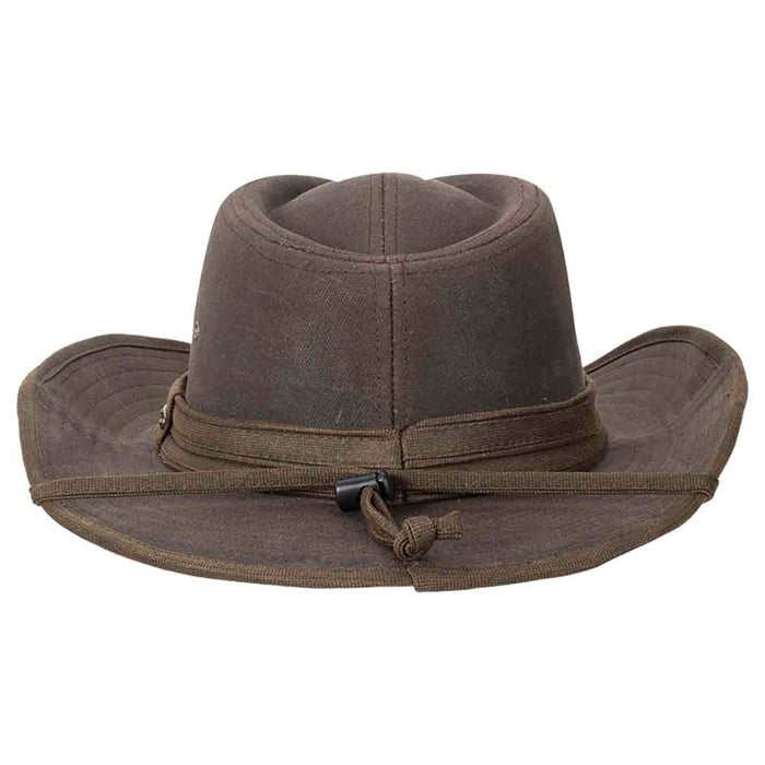 Matrix Waxed Cotton Outback Hat with Chin Strap - Stetson Hats Safari Hat Stetson Hats