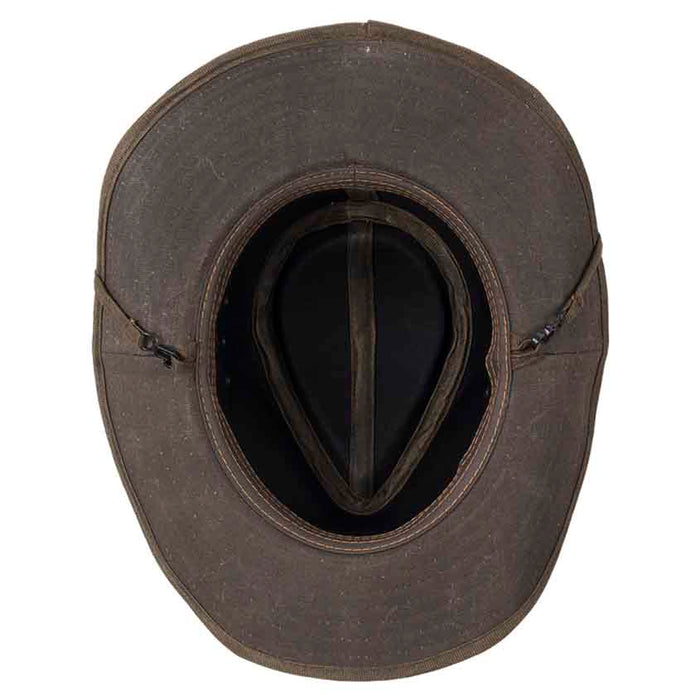 Matrix Waxed Cotton Outback Hat with Chin Strap - Stetson Hats Safari Hat Stetson Hats