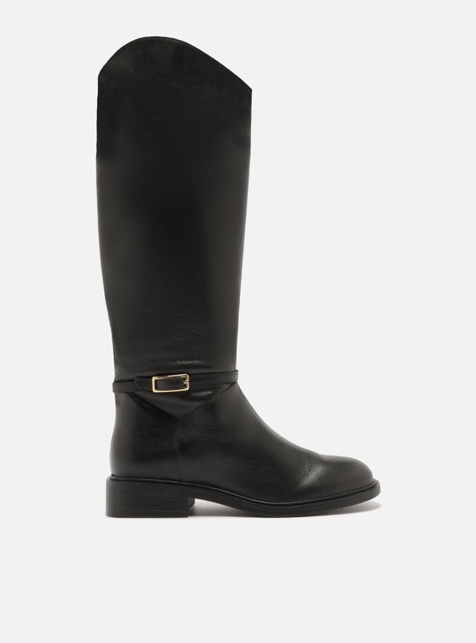 Mckenna Leather Wide Block Boot Boots FALL 24