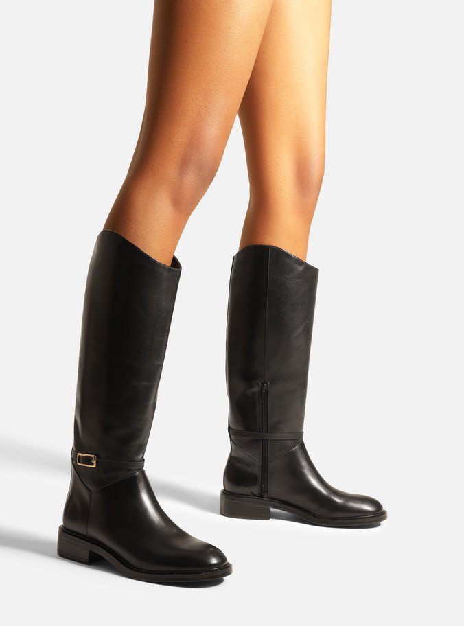 Mckenna Leather Wide Block Boot Boots FALL 24