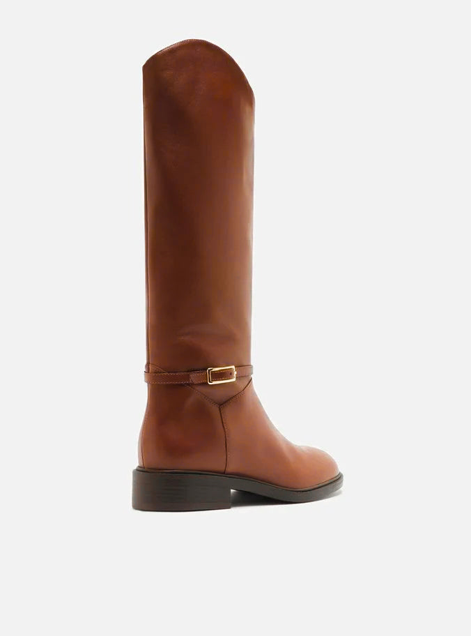 Mckenna Leather Wide Block Boot Boots FALL 24