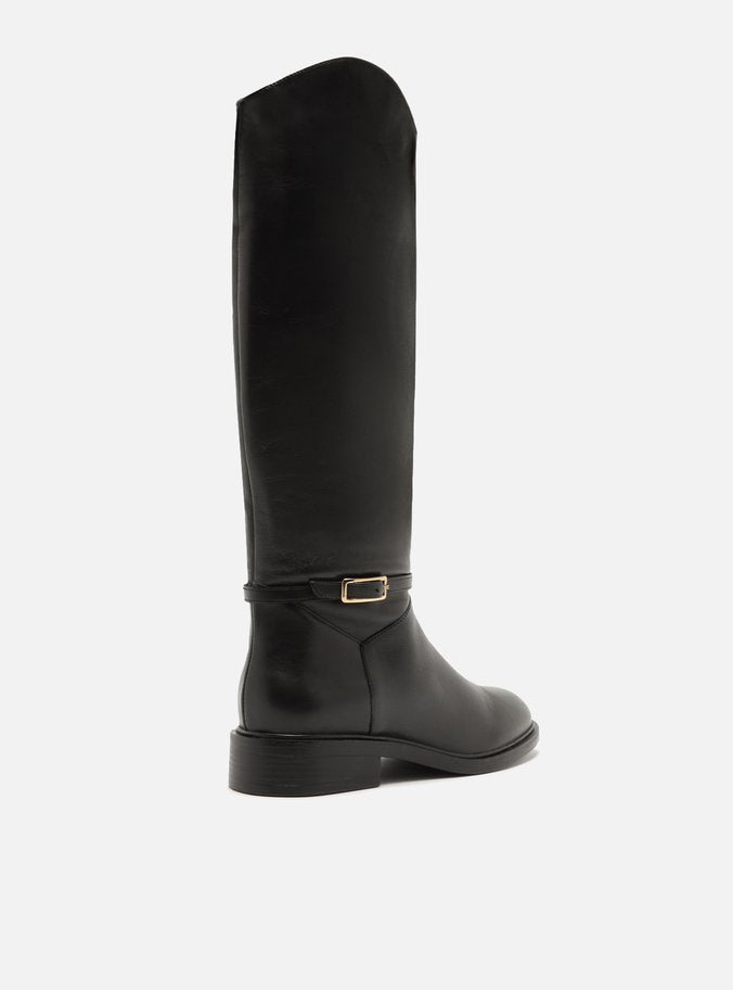 Mckenna Leather Wide Block Boot Boots FALL 24