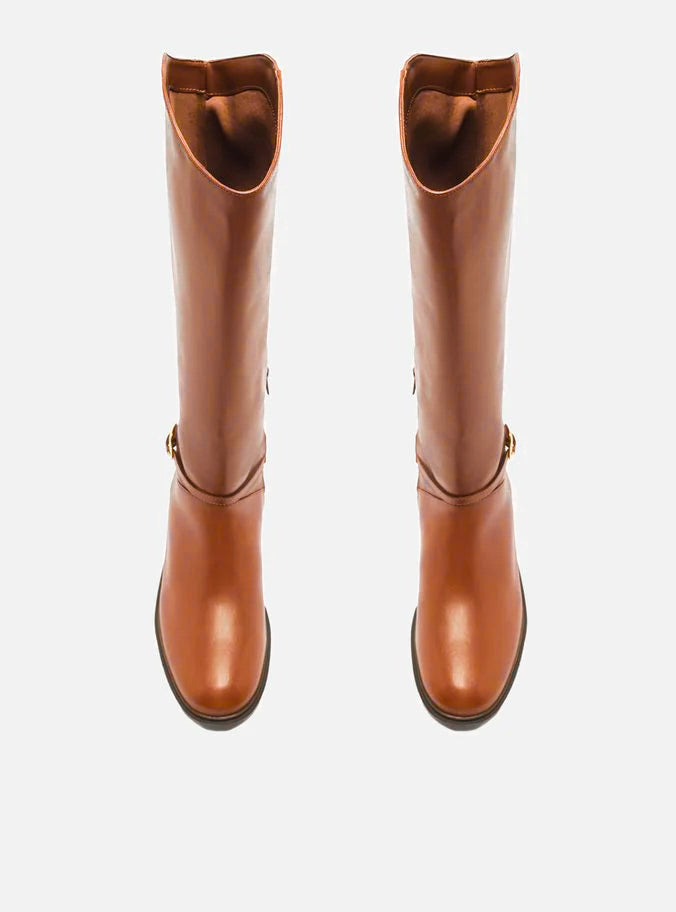 Mckenna Leather Wide Block Boot Boots FALL 24