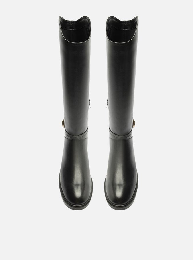 Mckenna Leather Wide Block Boot Boots FALL 24