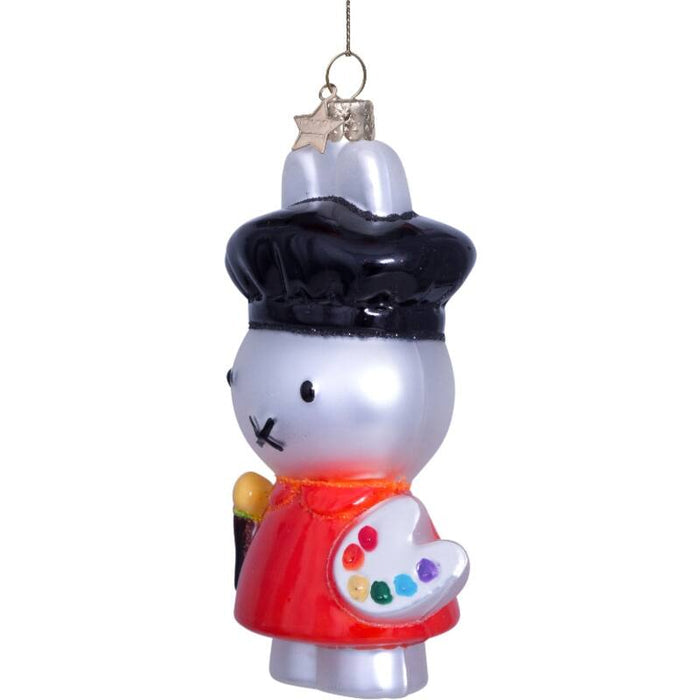 Miffy Artist Glass Ornament