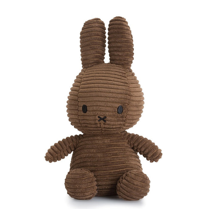 Miffy Sitting Corduroy Plush Brown