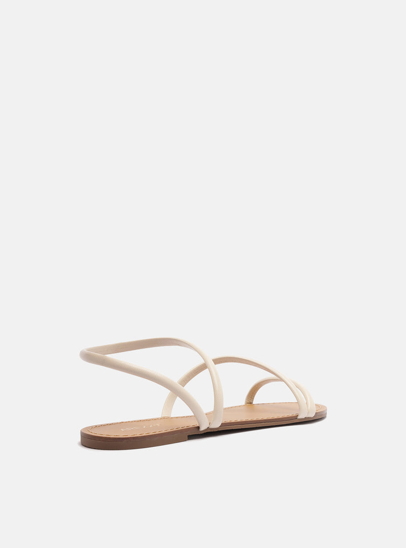 Mikayla Leather Flat Sandal Flats U/26