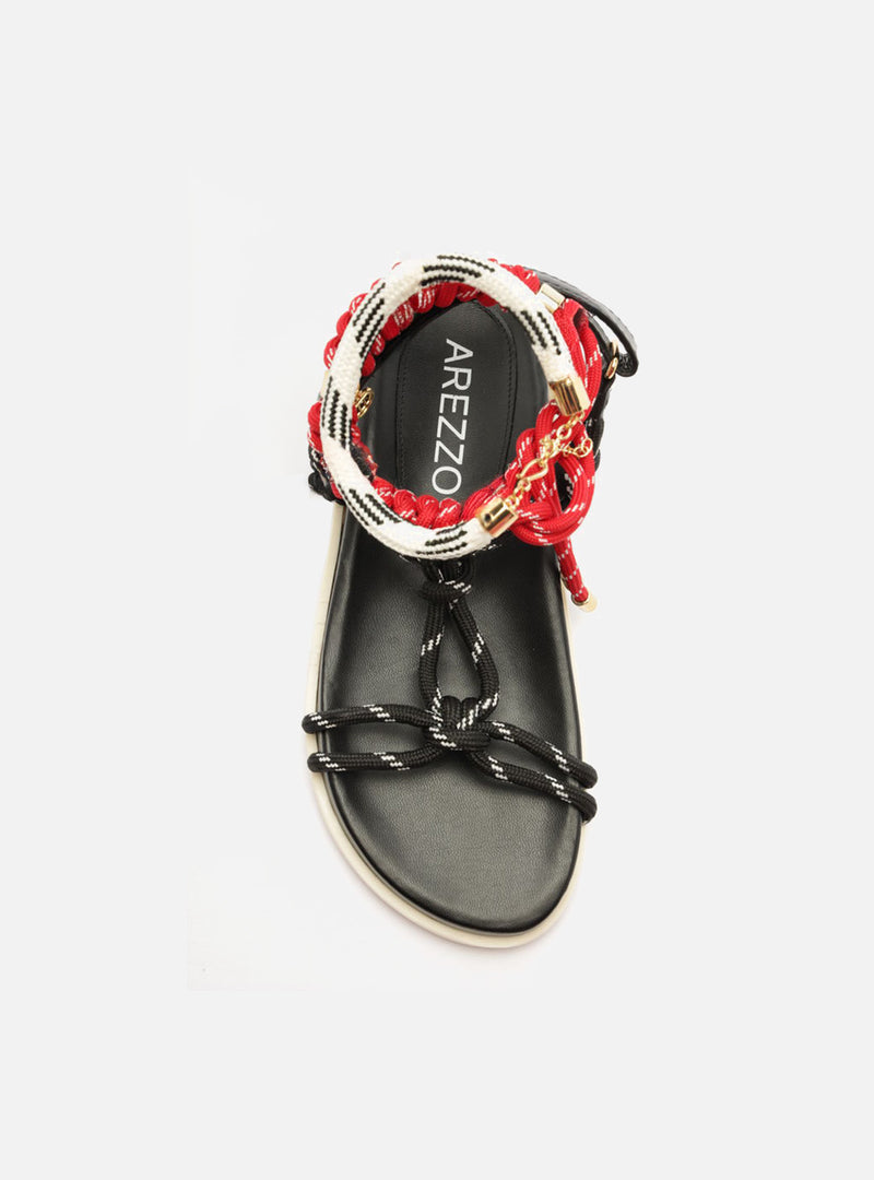 Miranda Flatform Leather Flat Sandal Flats SPRING 25