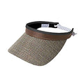 Mixed Metal Golf Sun Visor with Coil Lace by GloveIt Visor Cap GloveIt V240BN Brown