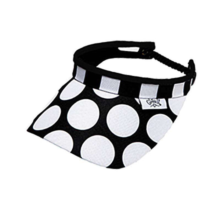 Mod Dot Golf Sun Visor with Coil Lace by GloveIt Visor Cap GloveIt V231 Mod Dot
