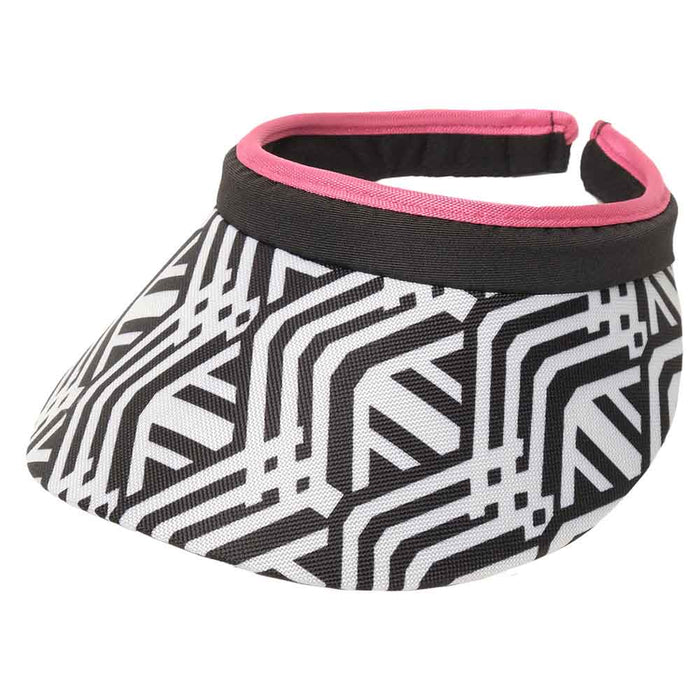 Mod Links Clip On Sun Visor - GloveIt® Golf Visors Visor Cap GloveIt VC413 Black / White