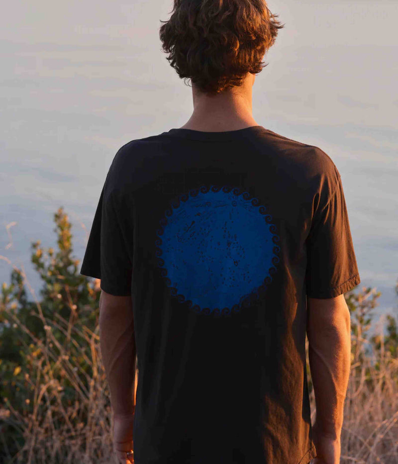 Mollusk Celestial T-Shirt in Faded Black