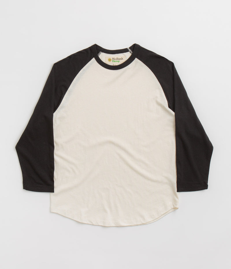 Mollusk Hemp Baseball T-Shirt in Black