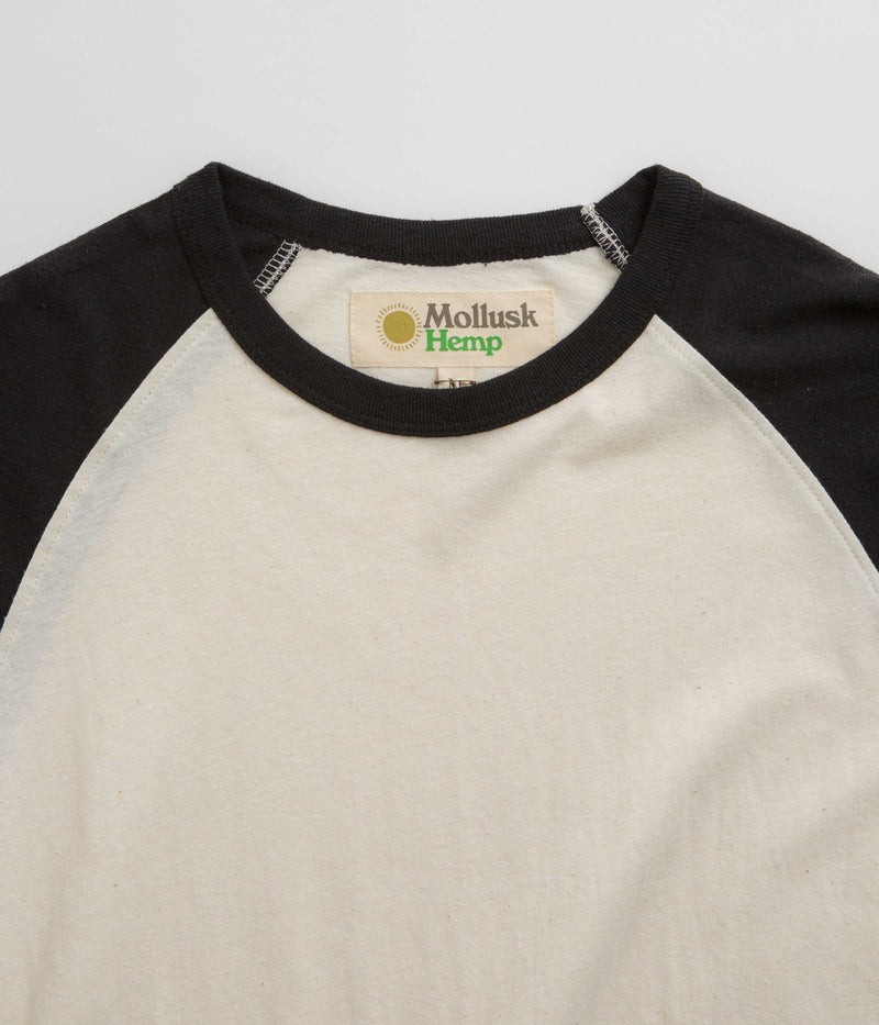 Mollusk Hemp Baseball T-Shirt in Black