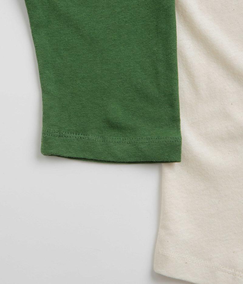 Mollusk Hemp Baseball T-Shirt in True Green