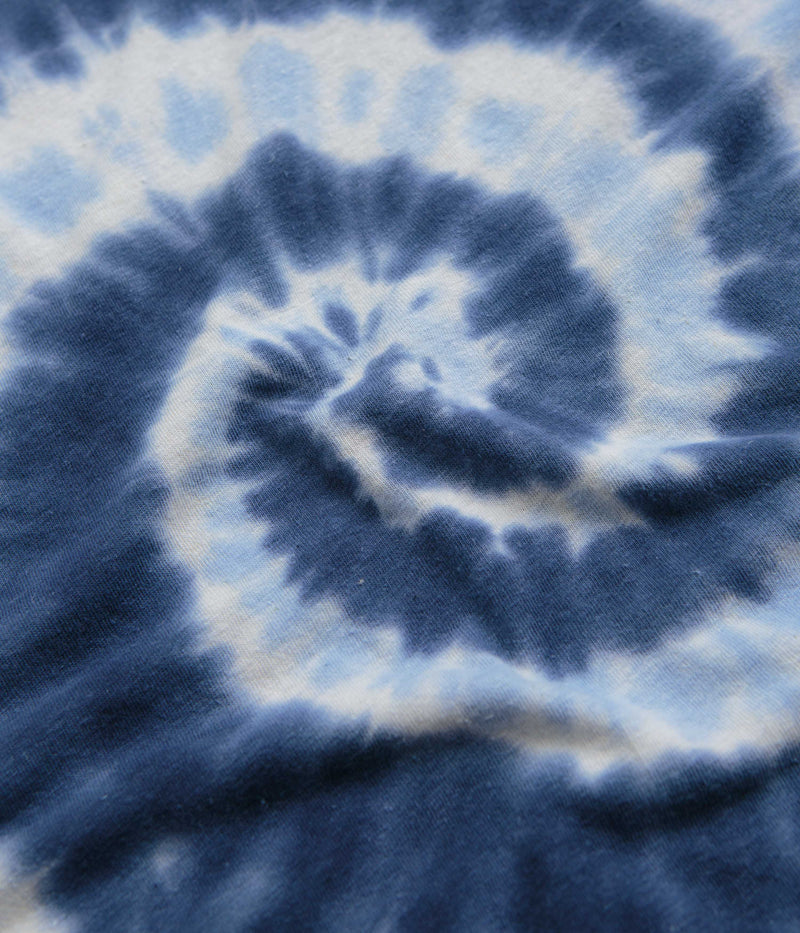 Mollusk Hemp T-Shirt in Indigo Tie-Dye