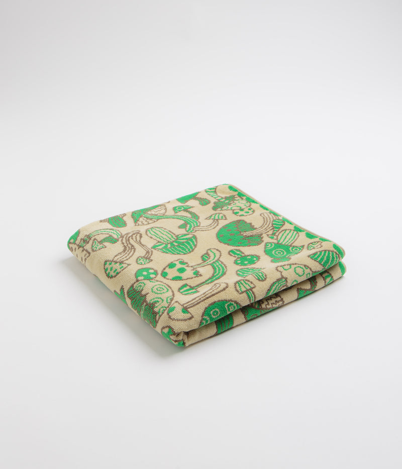 Mollusk Shroom Towel in Tan and Green