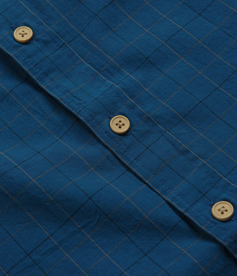 Mollusk Thurston Shirt in Aegean Windowpane