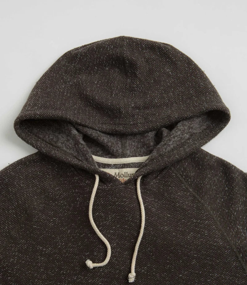 Mollusk Whale Patch Hoodie in Faded Black