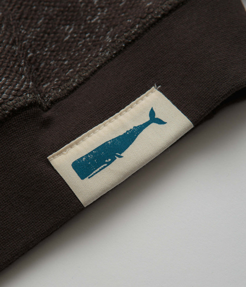 Mollusk Whale Patch Hoodie in Faded Black