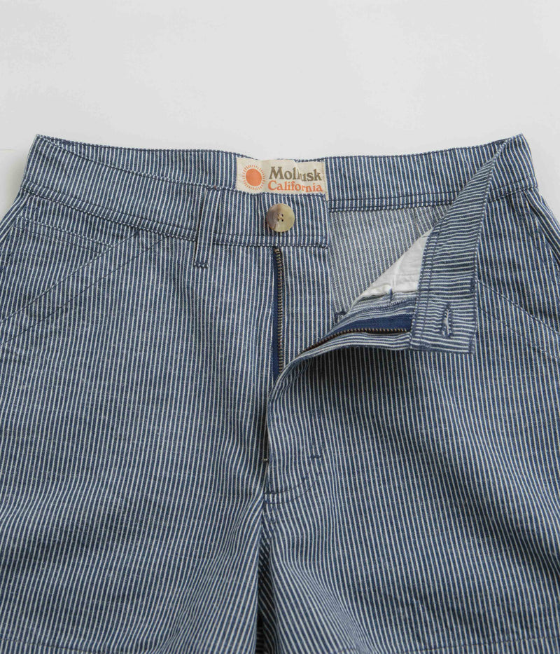 Mollusk Womens Painter Shorts in Railroad Stripe
